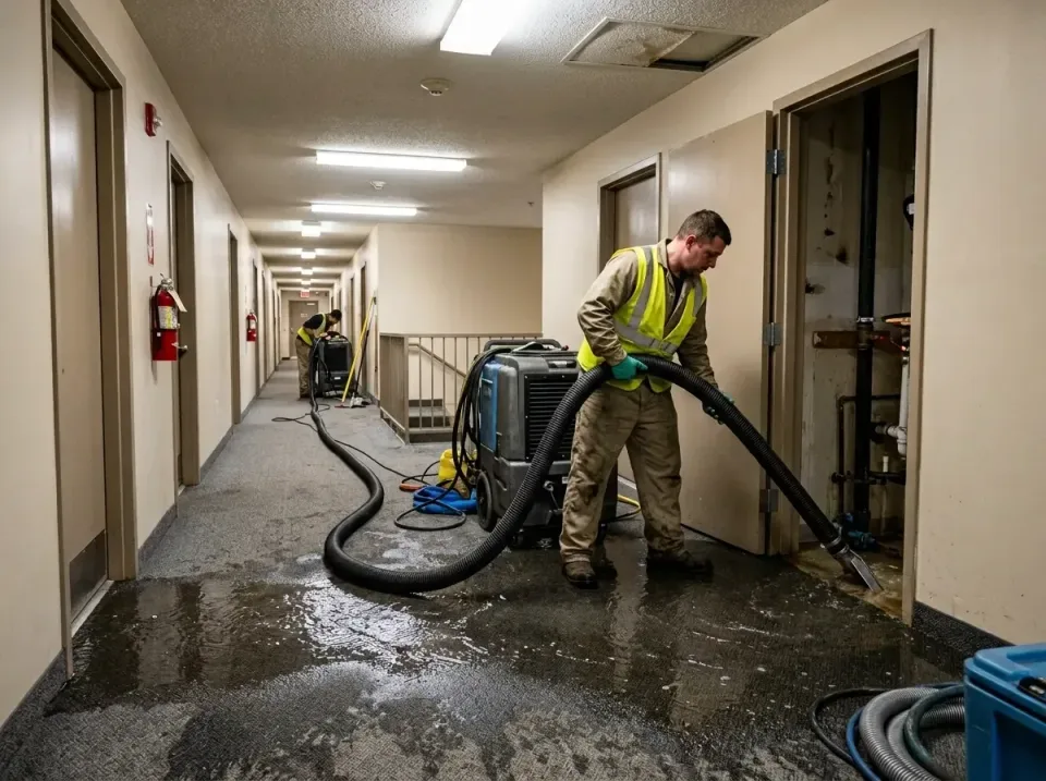 multi-unit-apartment-hallway-f-005 — frequently asked questions, Emergency Burst Pipe Water Extraction & Removal in Sugar Ci…